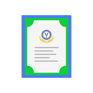 Valar certificate illustration