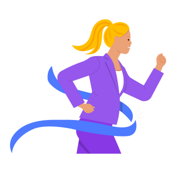 Goal achievement icon representing 93% of graduates achieving their career goals